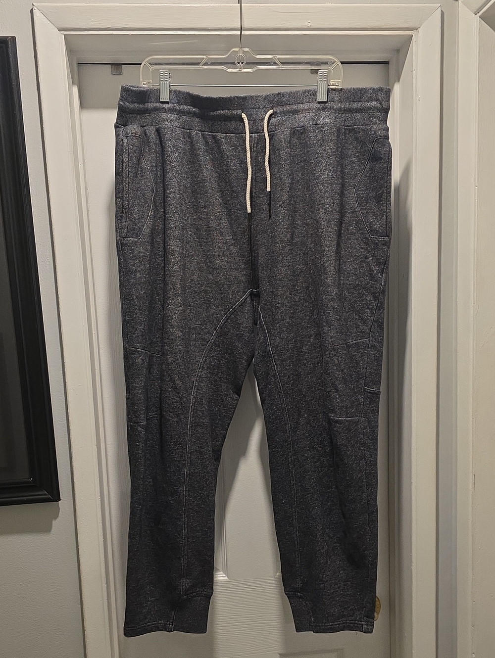 Men's Dark Heather Gray Drawstring Jogger Pants